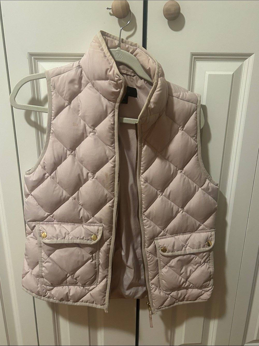 Blush Jcrew Puffer Vest